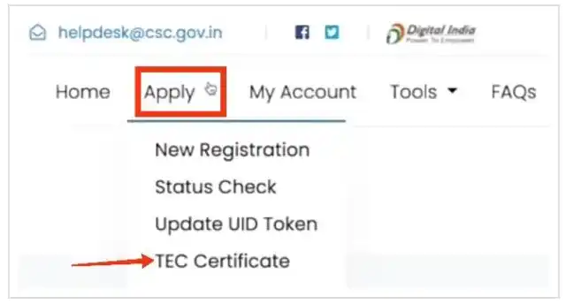 CSE VLE apply for Tec Certificate