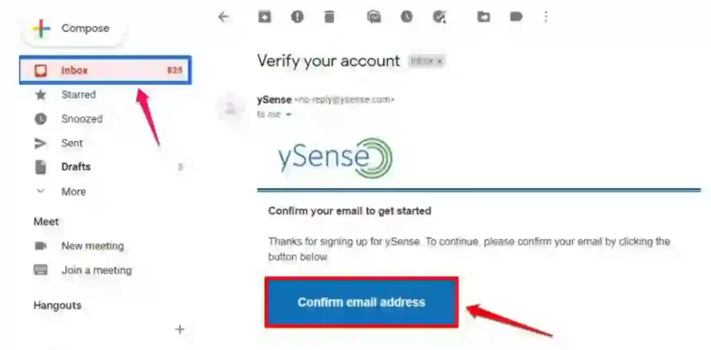 Verify Your Ysense Account 2023 by email