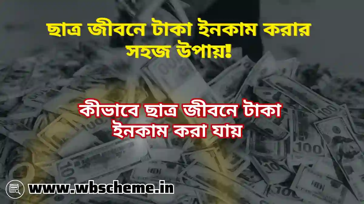 ছাত্র জীবনে টাকা ইনকাম করা সহজ উপায়! কীভাবে ছাত্র জীবনে টাকা ইনকাম করা যায় ! জেনে নিন বিস্তারিত