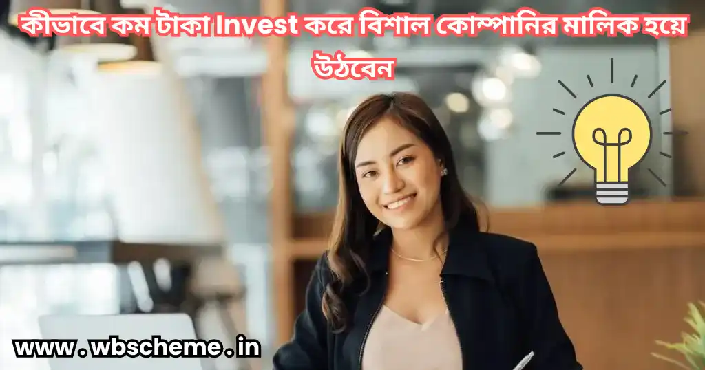 কীভাবে কম টাকা Invest করে বিশাল কোম্পানির মালিক হয়ে উঠবেন, Business Idea with small Investment